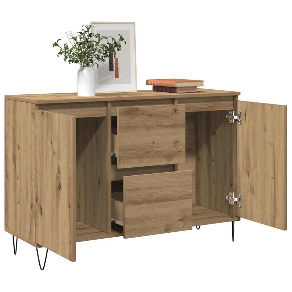 Sideboard Artisan-Eiche 104x35x70 cm Holzwerkstoff